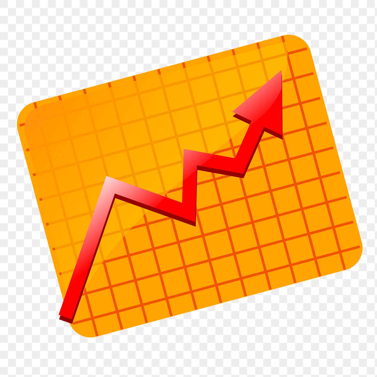 Growth graph png illustration, transparent